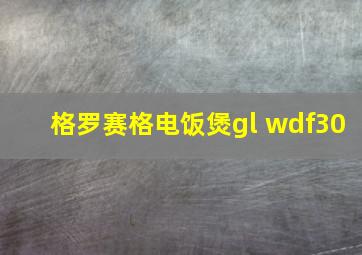 格罗赛格电饭煲gl wdf30